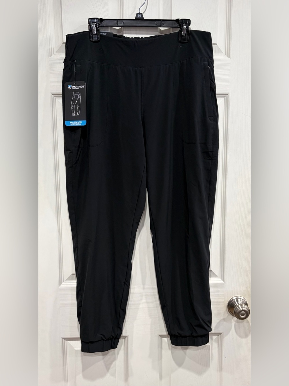 Kuhl Women's Large Vantage Lined Joggers Pants Black NWT Comfy Elastic Waistband